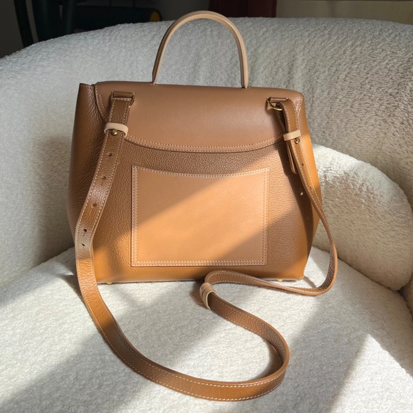 Polene Numero Un Handbag in Trio Camel - Picture 3 of 15